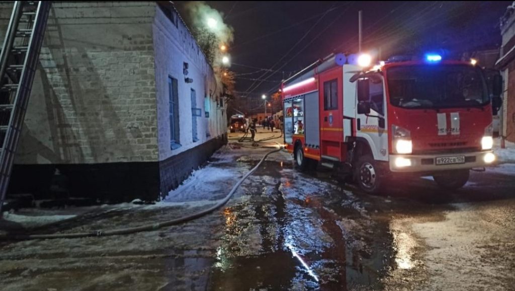 В Ставрополе загорелась диспетчерская в троллейбусном депо