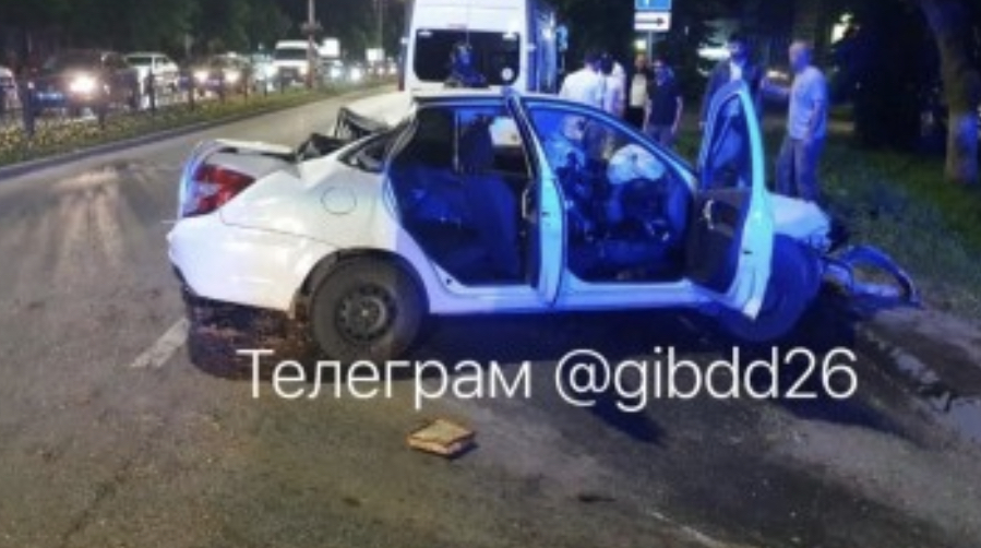 В Пятигорске водитель пострадал в ходе ДТП  